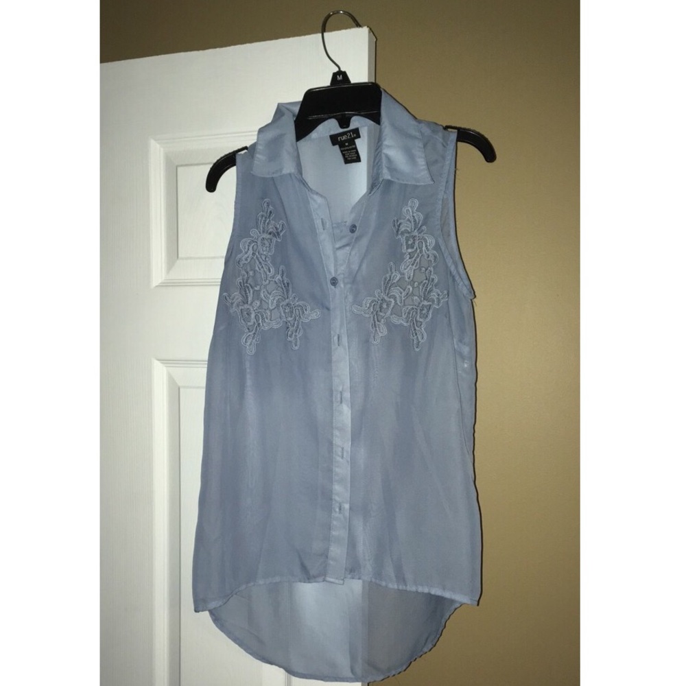 Sheer tank blouse